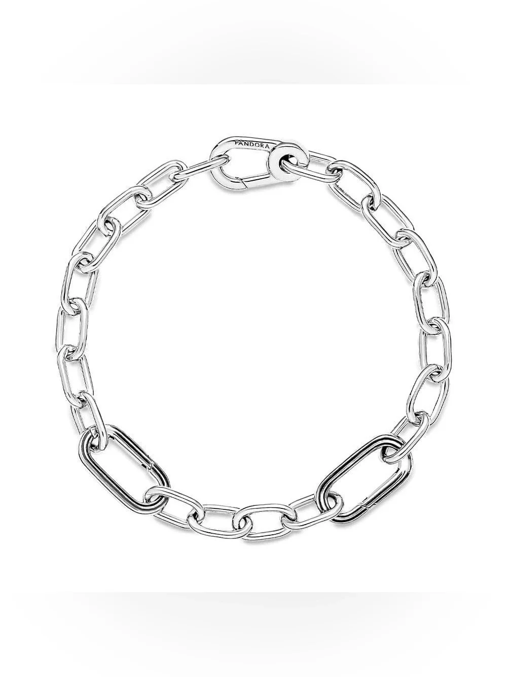 Pandora Silver Chain Link Bracelet 6.3 inches - Picture 4 of 4